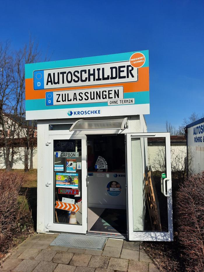 Kroschke Kfz Zulassungen und Kennzeichen, Karl-Marx-Straße in Grimma
