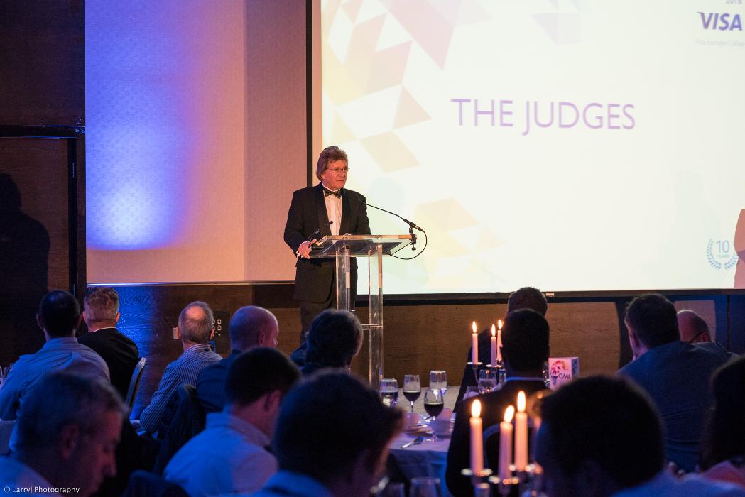 Hosting the European Contactless Technology Awards, at the Tower Bridge Hilton, London, 2016.