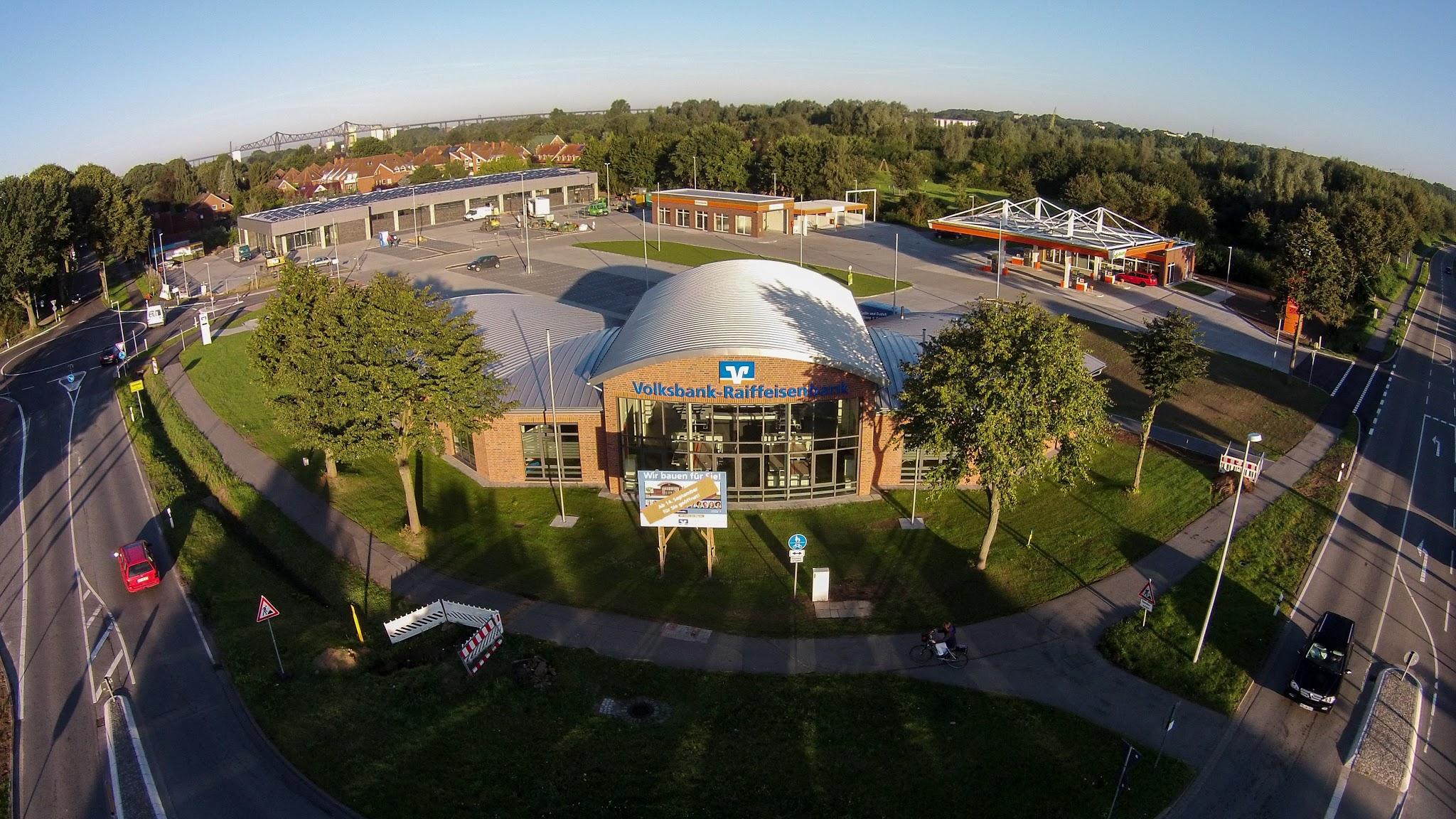 Filiale Osterrönfeld am Kreisel, VR Bank Schleswig-Holstein Mitte eG, Niederlassung VR Bank Schleswig-Mittelholstein, Kieler Straße in Osterrönfeld