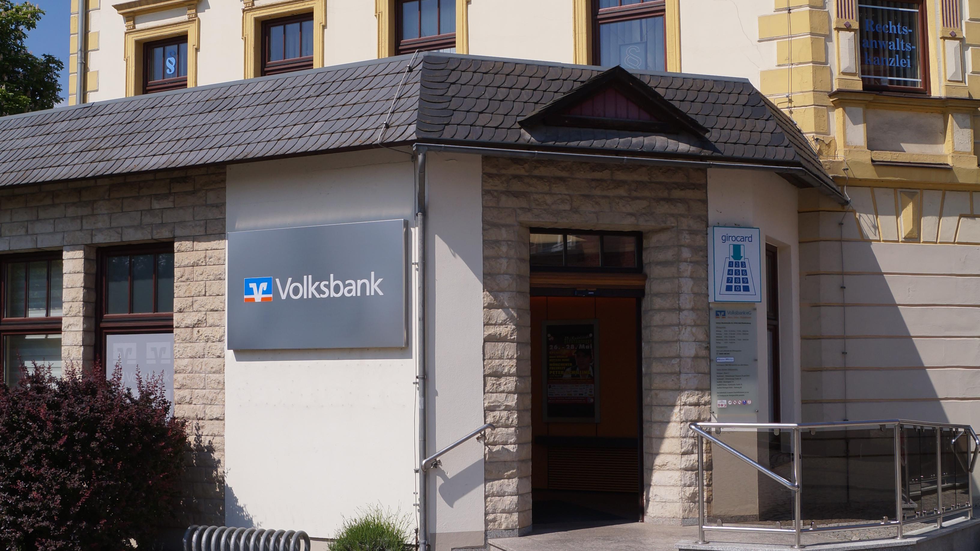 Volksbank eG Gera Jena Rudolstadt, Filiale Bad Blankenburg, Untere Marktstraße in Bad Blankenburg