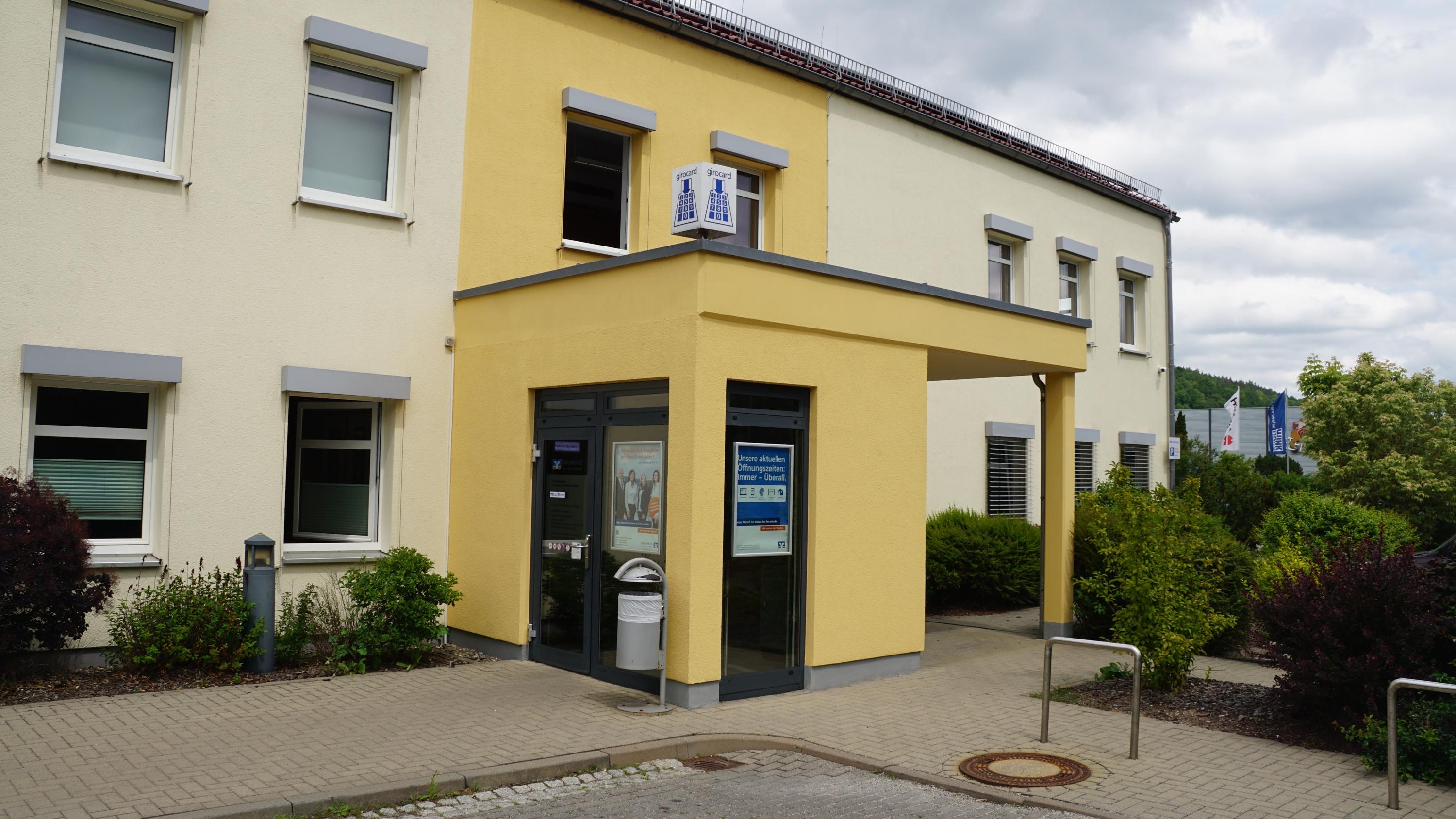 Volksbank eG Gera Jena Rudolstadt, SB-Standort Kirchhasel, Alt Saale in Uhlstädt-Kirchhasel