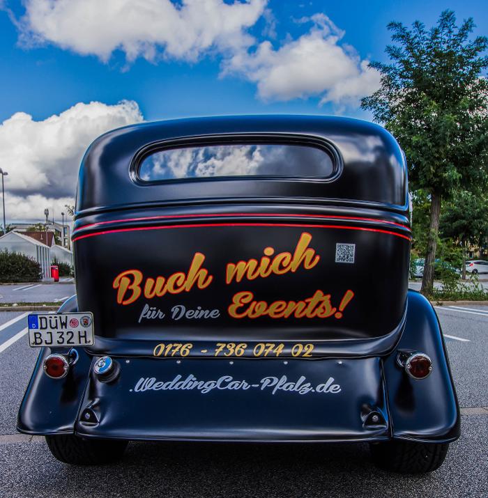 Hochzeitsoldtimer, Werkstraße in Haßloch