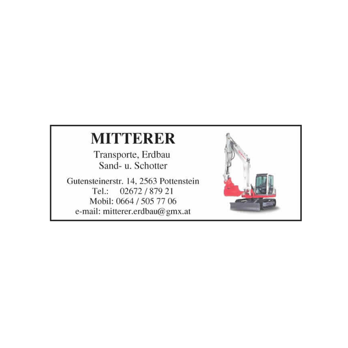 Johann Mitterer - Erdbau, Gutensteiner Straße in Pottenstein