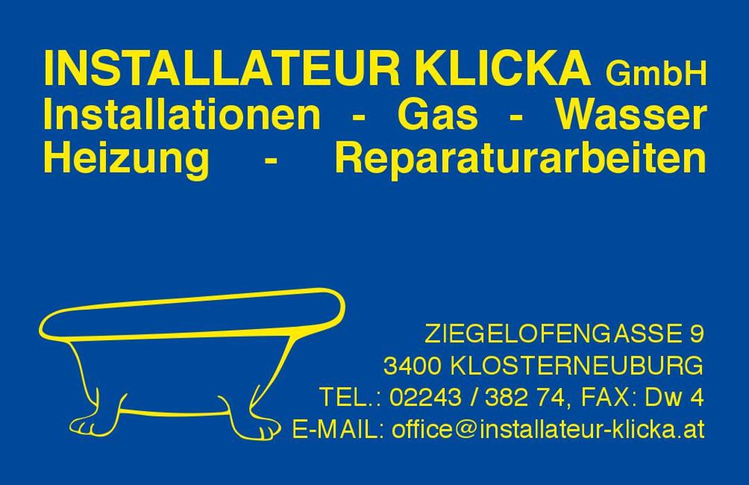 Installateur Klicka GmbH in Klosterneuburg