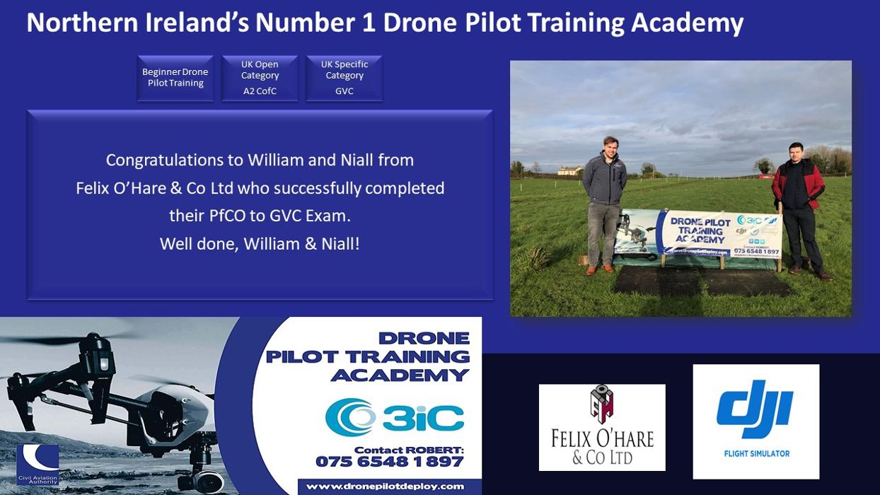 Drone Pilot Training Academy Belfast, Number 1 for Drone Pilot Training in Northern Ireland.