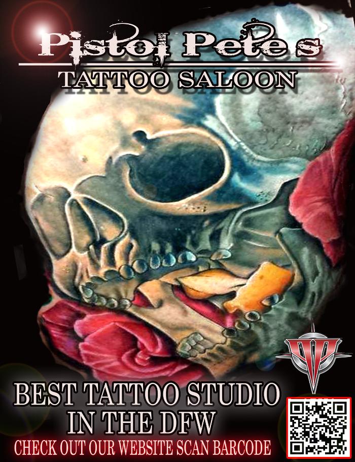 Pistol Pete's Tattoo Saloon, 213 Smith St, Mansfield, TX, Tattoos