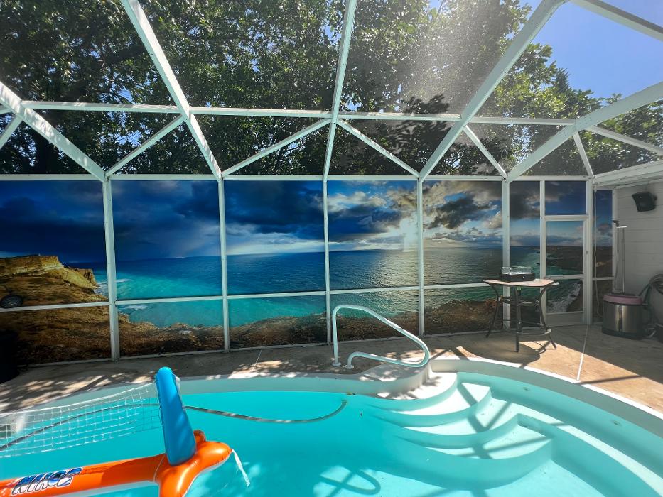 Privacy Screen with an amazing view. You pick any photo