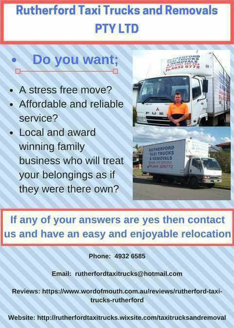Rutherford Taxi Trucks & Removals Pty Ltd