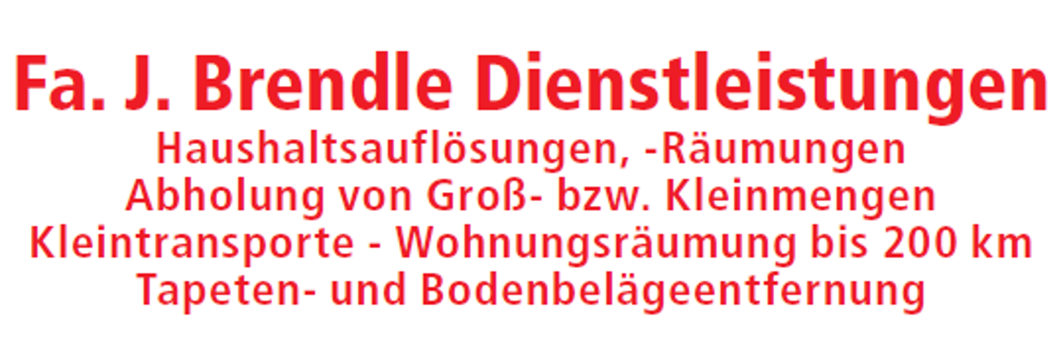 Fa. J. Brendle Dienstleistungen in Augsburg