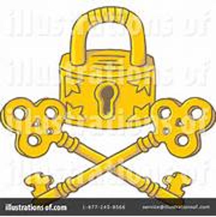 P. C. Lock and Key Logo