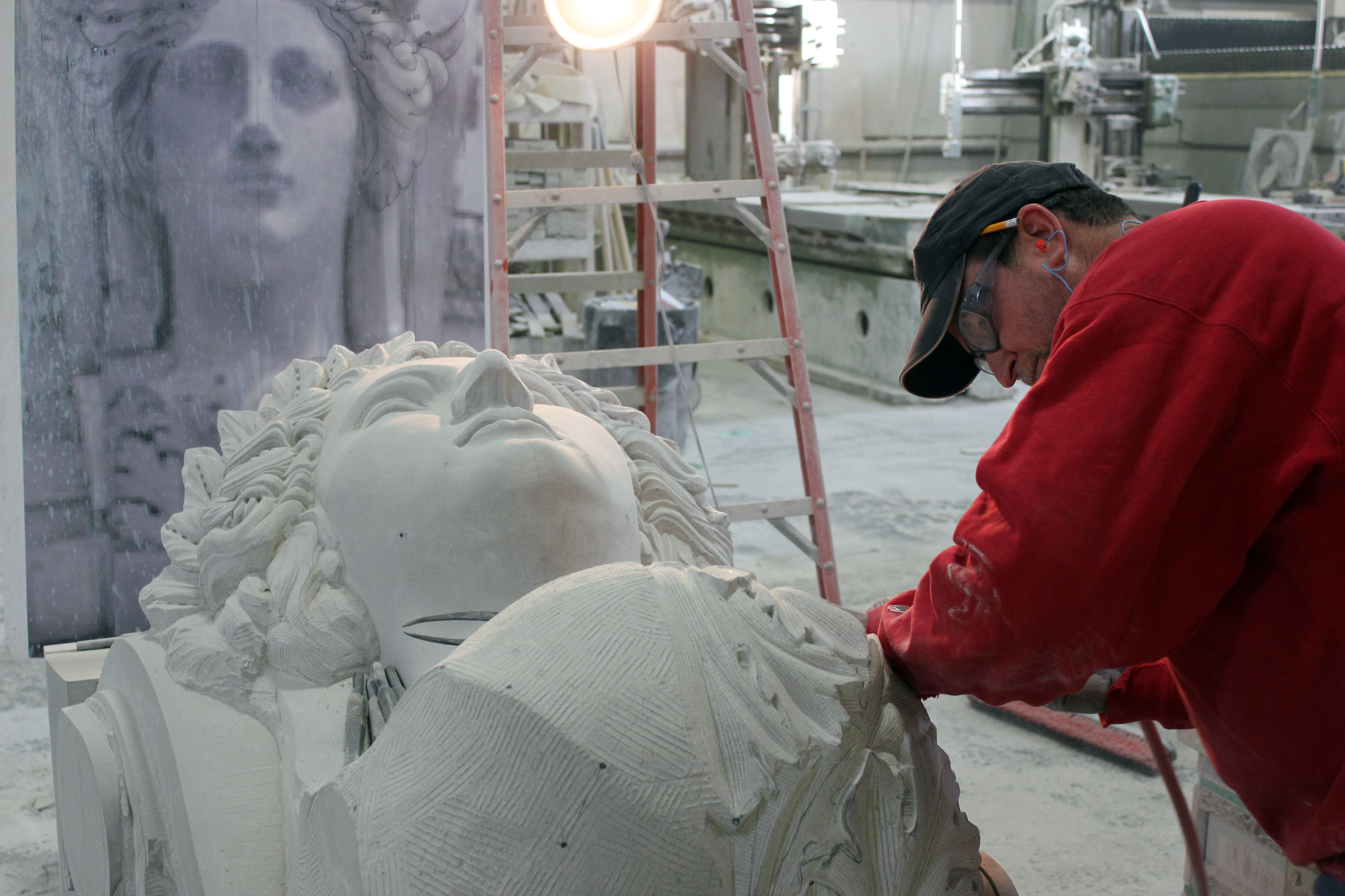 We were hired to replicate the Apollo Keystone at the Steinway Building in New York City on W. 57th Street.