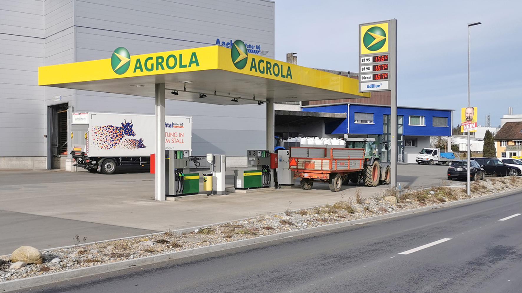 AGROLA, Bahnhofstrasse in Erlen