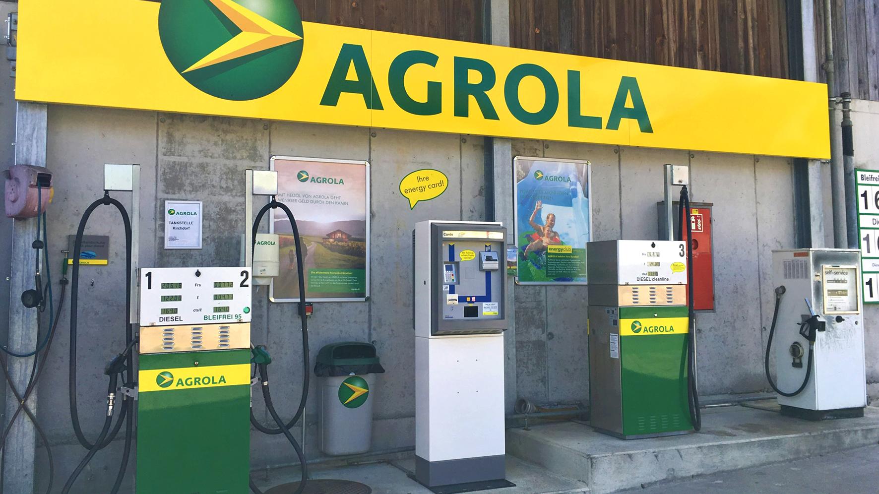 AGROLA, Haldenstrasse in Kirchdorf