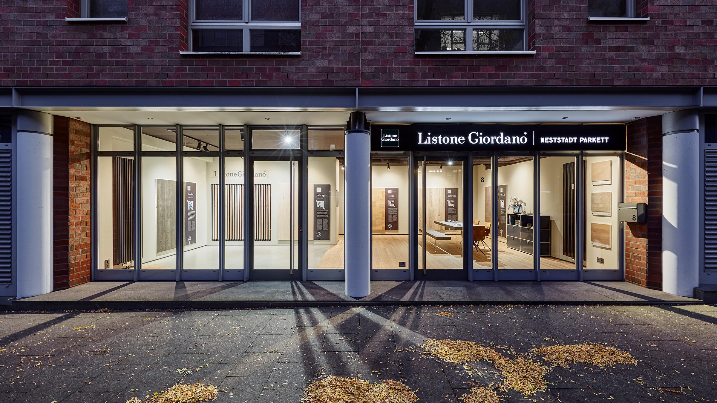 Listone Giordano Parkett Showroom Essen, Thea-Leymann-Straße in Essen