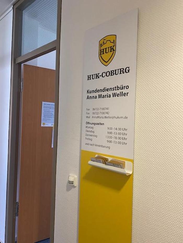 HUK-COBURG Versicherung Anna Maria Weller in Rüdesheim am Rhein, Europastraße in Rüdesheim am Rhein