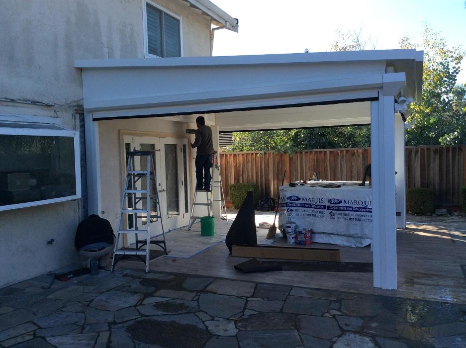 Four Seasons Sunrooms, GDM Construction, Progress photos, Back Wall finish