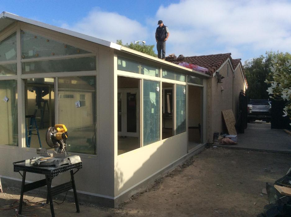 Progress photos, Four Seasons Sunrooms, GDM Construction, GDM Owner Robert Shipstead overseeing production