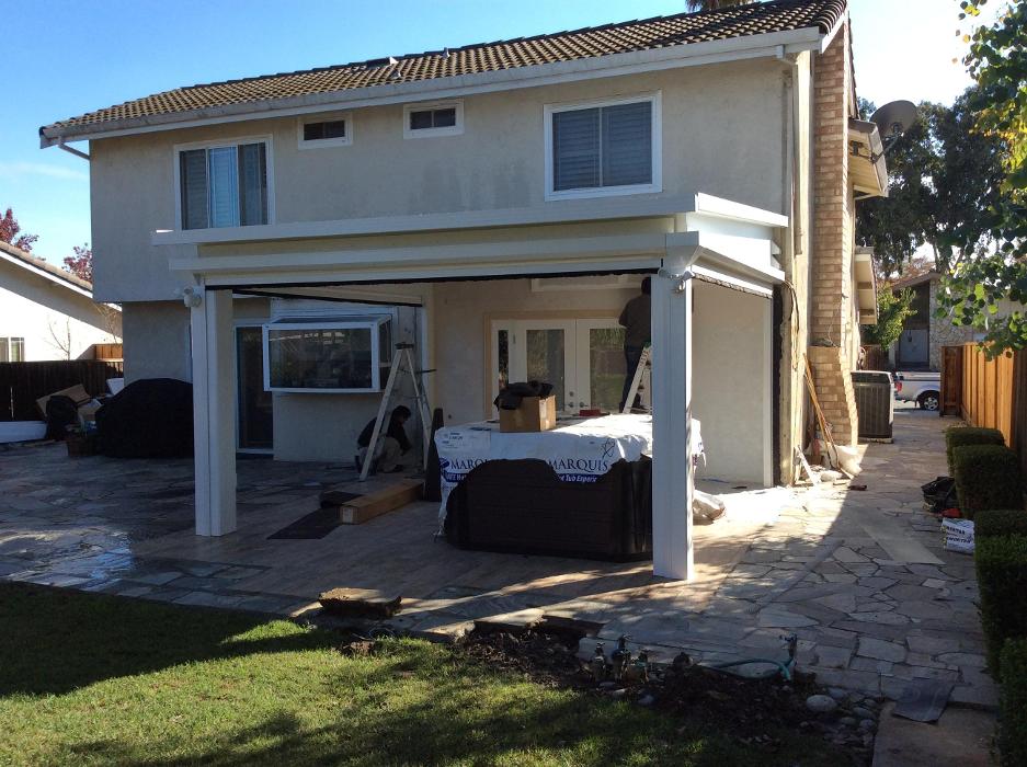 Four Seasons Sunrooms, GDM Construction, Progress photos, LifeRoom Luxe, Back Wall finish