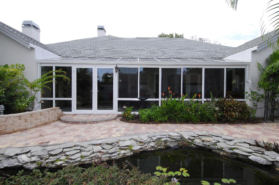 GDM Construction, Four Seasons Sunrooms, French doors, ConservaGlass windows, ConservaGlas lower transoms