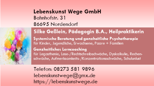 Abenteuer Lernen Spielen - Praxis für Lerntherapie Silke Geßlein, Bahnhofstraße in Nordendorf