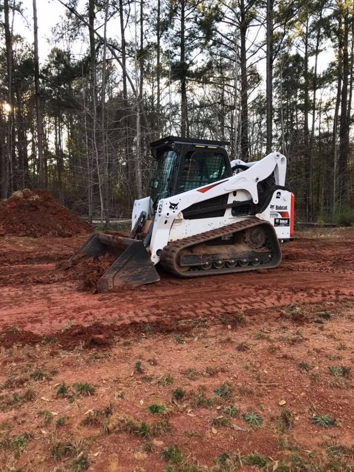Land clearing and grading. 