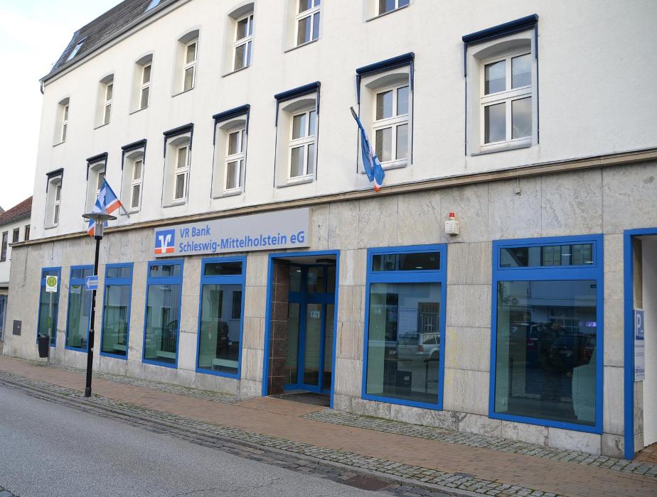 Filiale Schleswig-Friedrichsberg, VR Bank Schleswig-Holstein Mitte eG, Niederlassung VR Bank Schleswig-Mittelholstein, Friedrichstraße in Schleswig