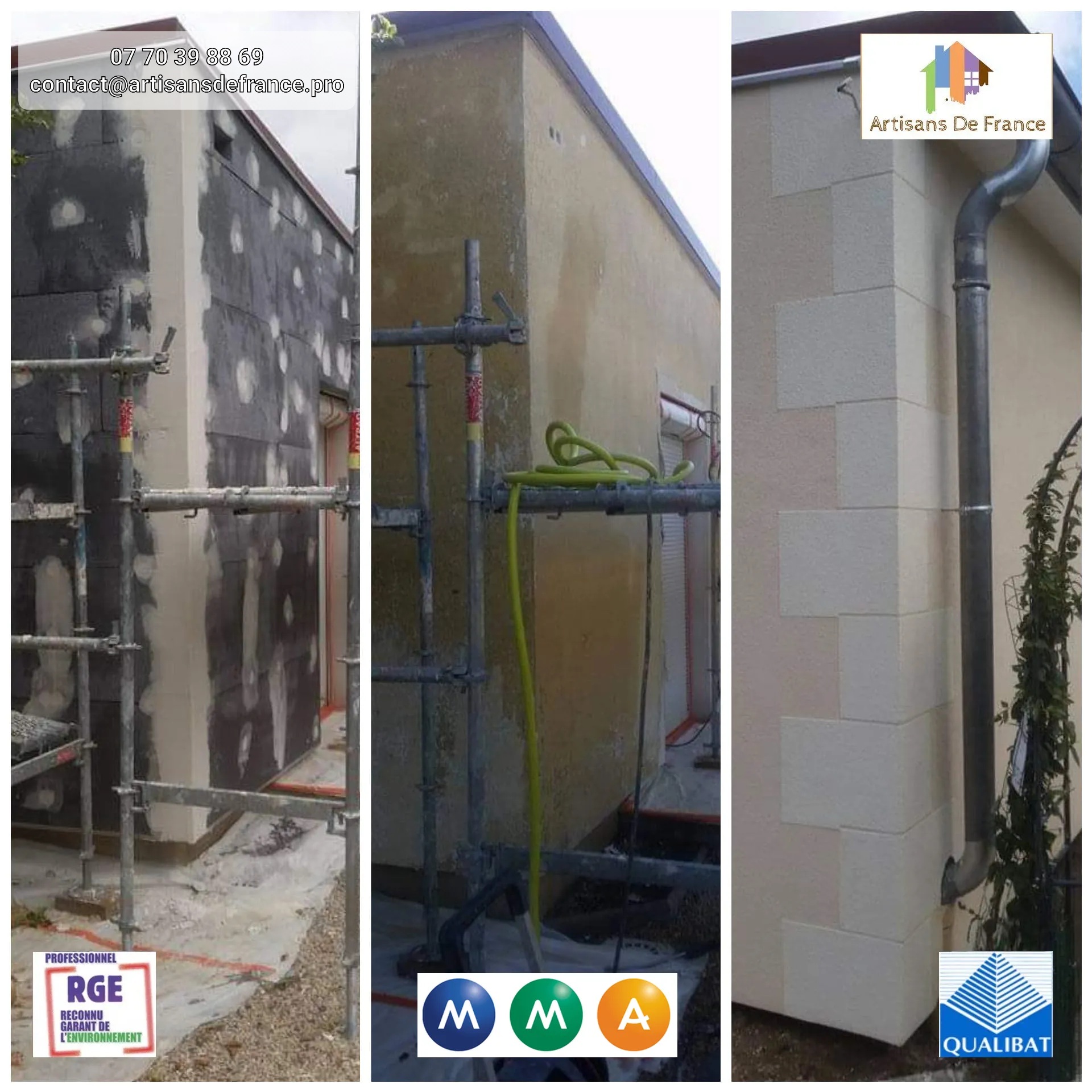 Afin d'améliorer l'efficacité énergétique des bâtiments et renforcer le confort de l'habitat, Artisans de France propose une isolation thermique par l'extérieur (ITE).