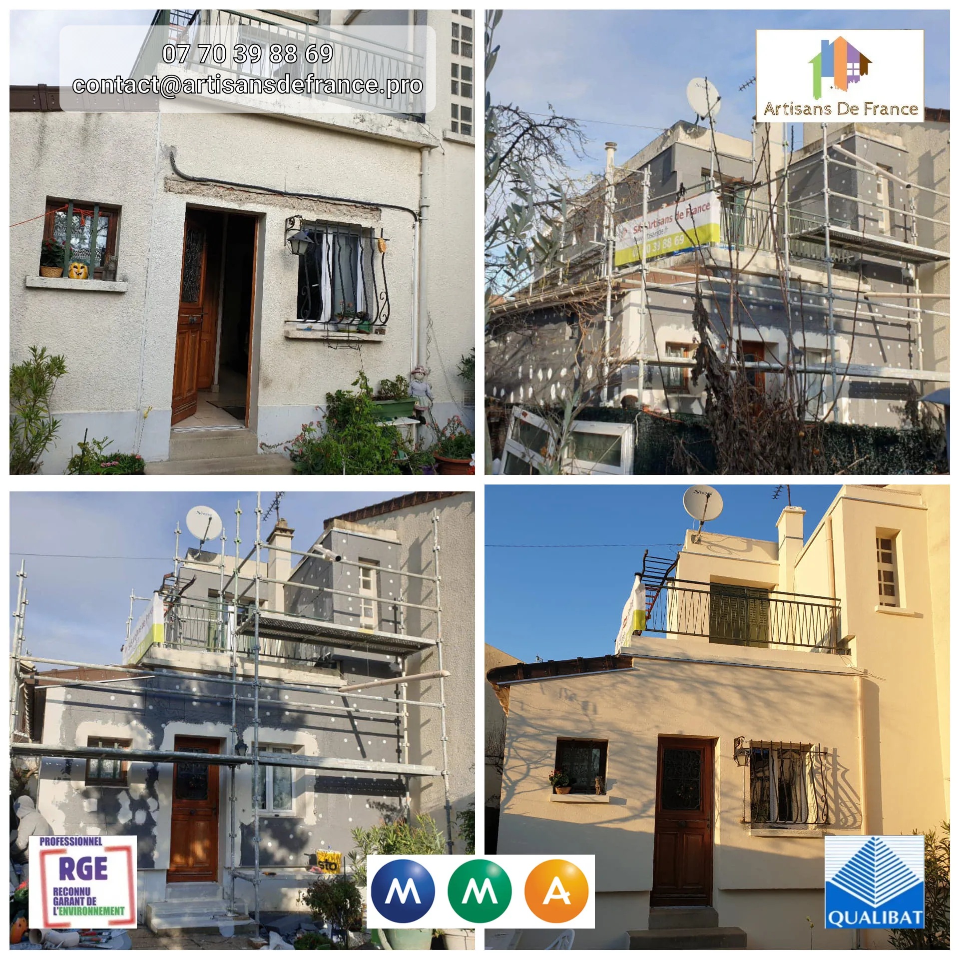 Afin d'améliorer l'efficacité énergétique des bâtiments et renforcer le confort de l'habitat, Artisans de France propose une isolation thermique par l'extérieur (ITE).