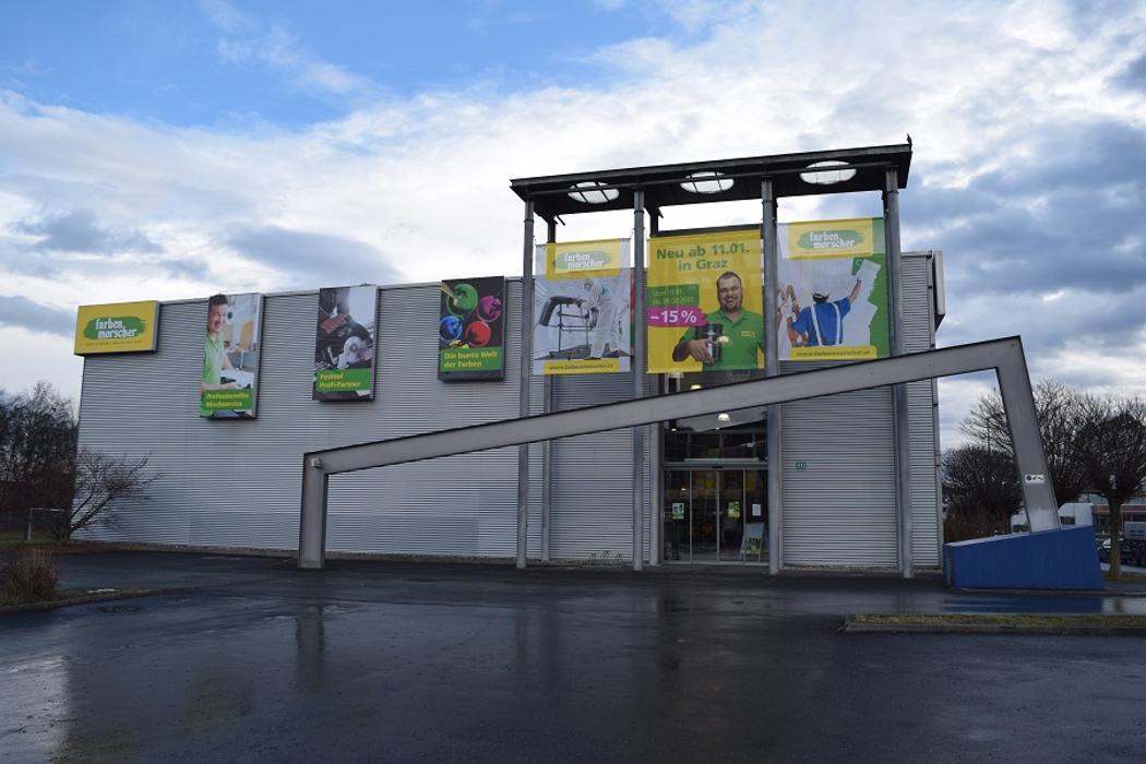 Farben Morscher Graz (ehemals Farbenwelt Graz), Straßganger Straße in Graz