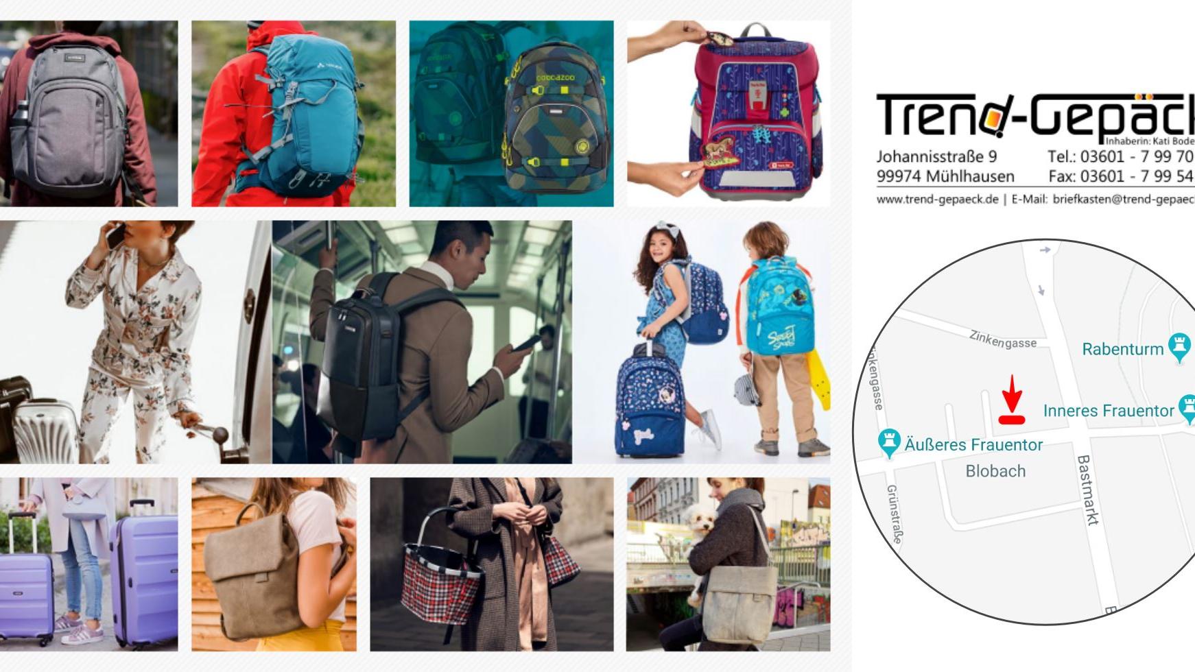 Trend-Gepäck, Johannisstraße in Mühlhausen/Thüringen