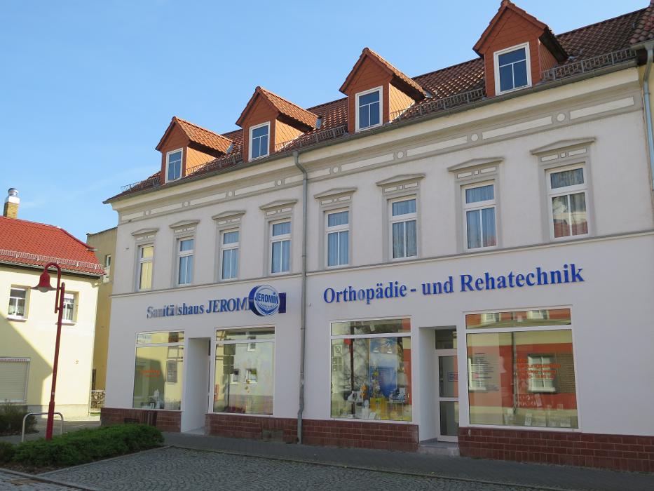 Sanitätshaus Jeromin Orthopädie- und Rehatechnik GmbH & Co. KG, Bahnhofstraße in Brandis
