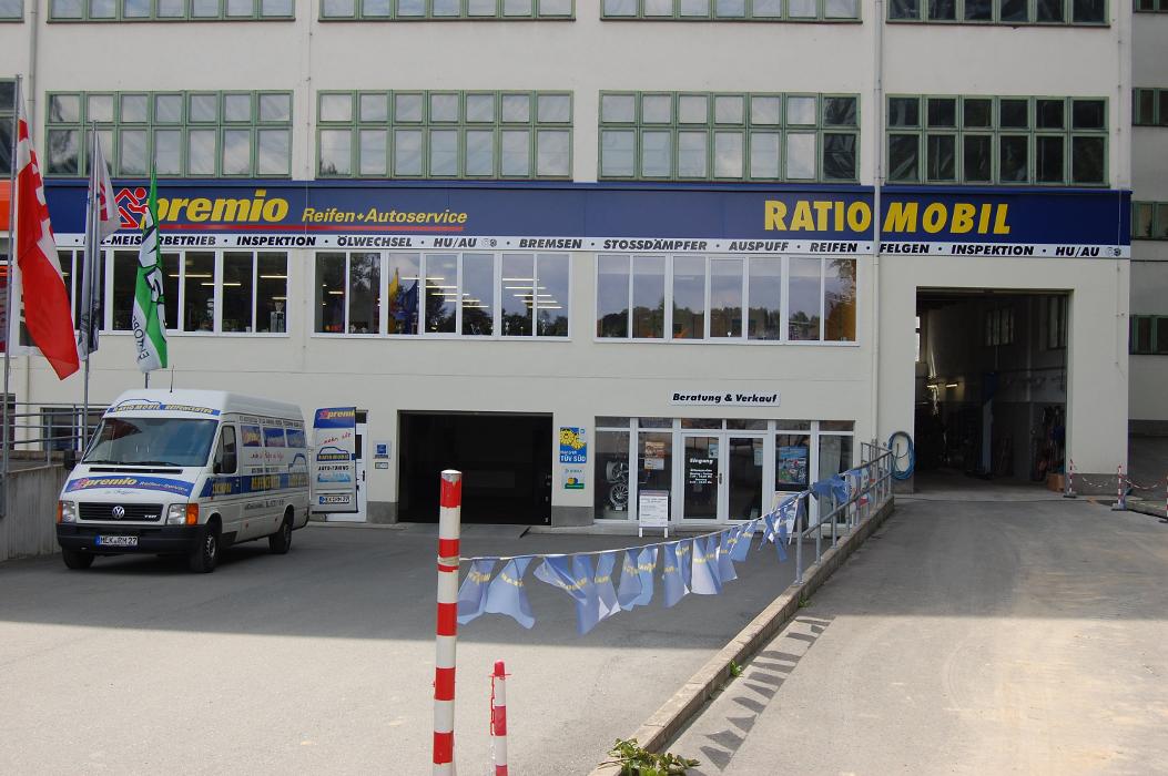 Premio Reifen + Autoservice RATIO-MOBIL Autohandel und Service GmbH, Neue Marienberger Straße in Zschopau