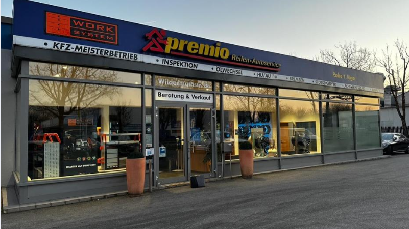 Premio Reifen + Autoservice Robert Jäger GmbH & Co. KG, Wildermuthstraße in München