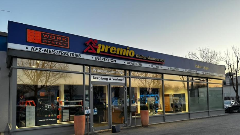 Premio Reifen + Autoservice Robert Jäger GmbH & Co. KG, Wildermuthstraße in München