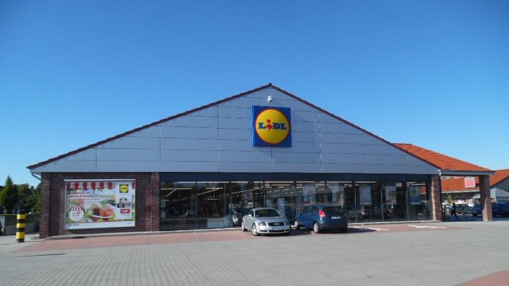 Lidl, Am Markt in Sande