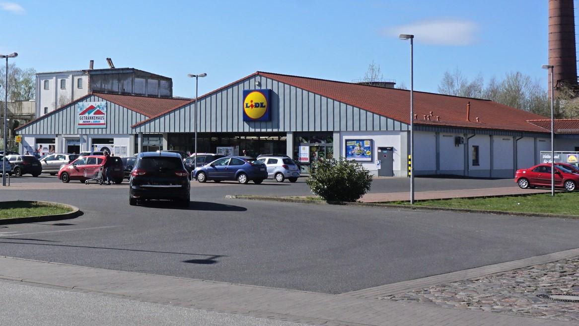Lidl, Werderstraße in Lübz