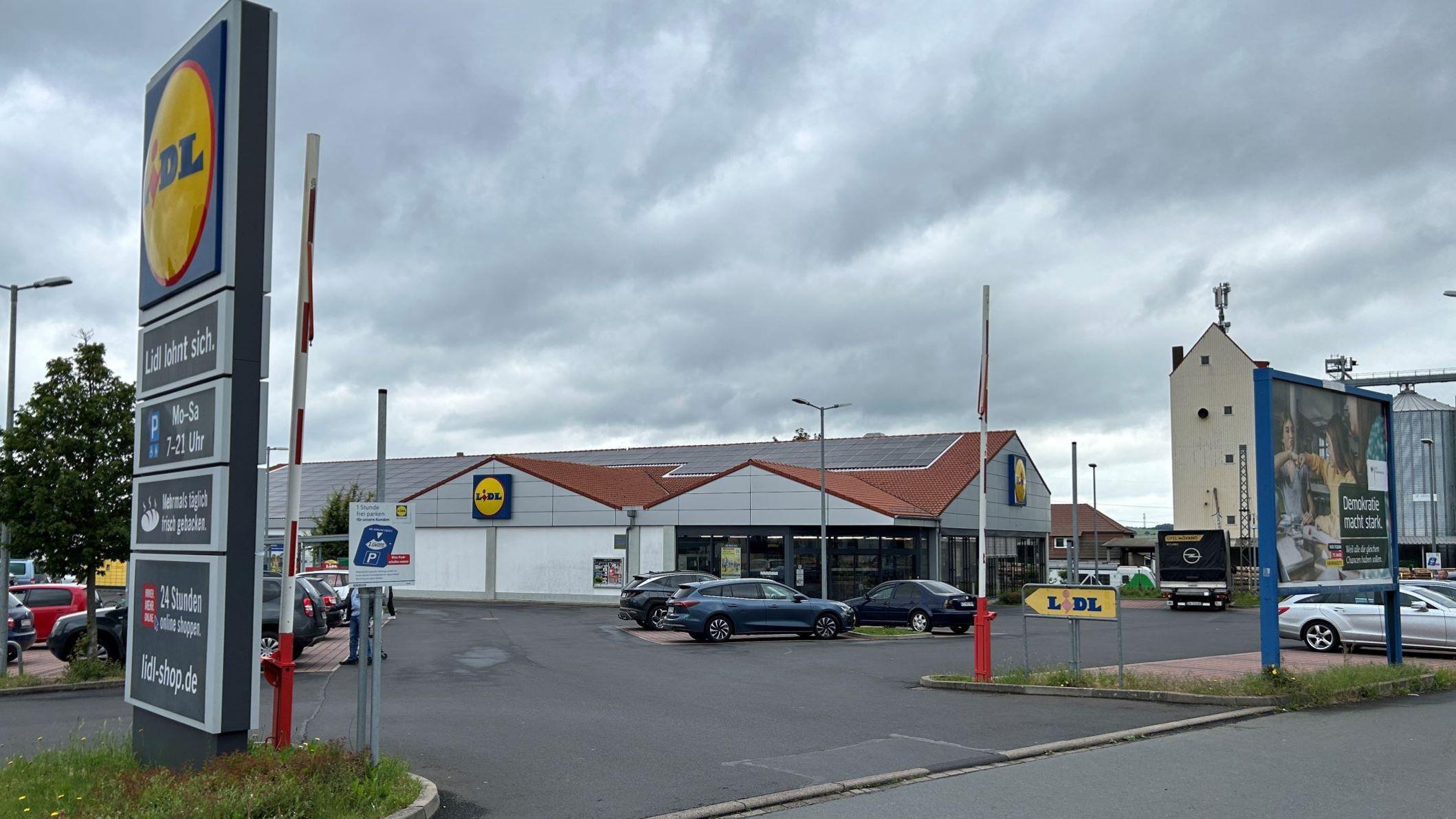 Lidl, Am Bahnhof in Borken