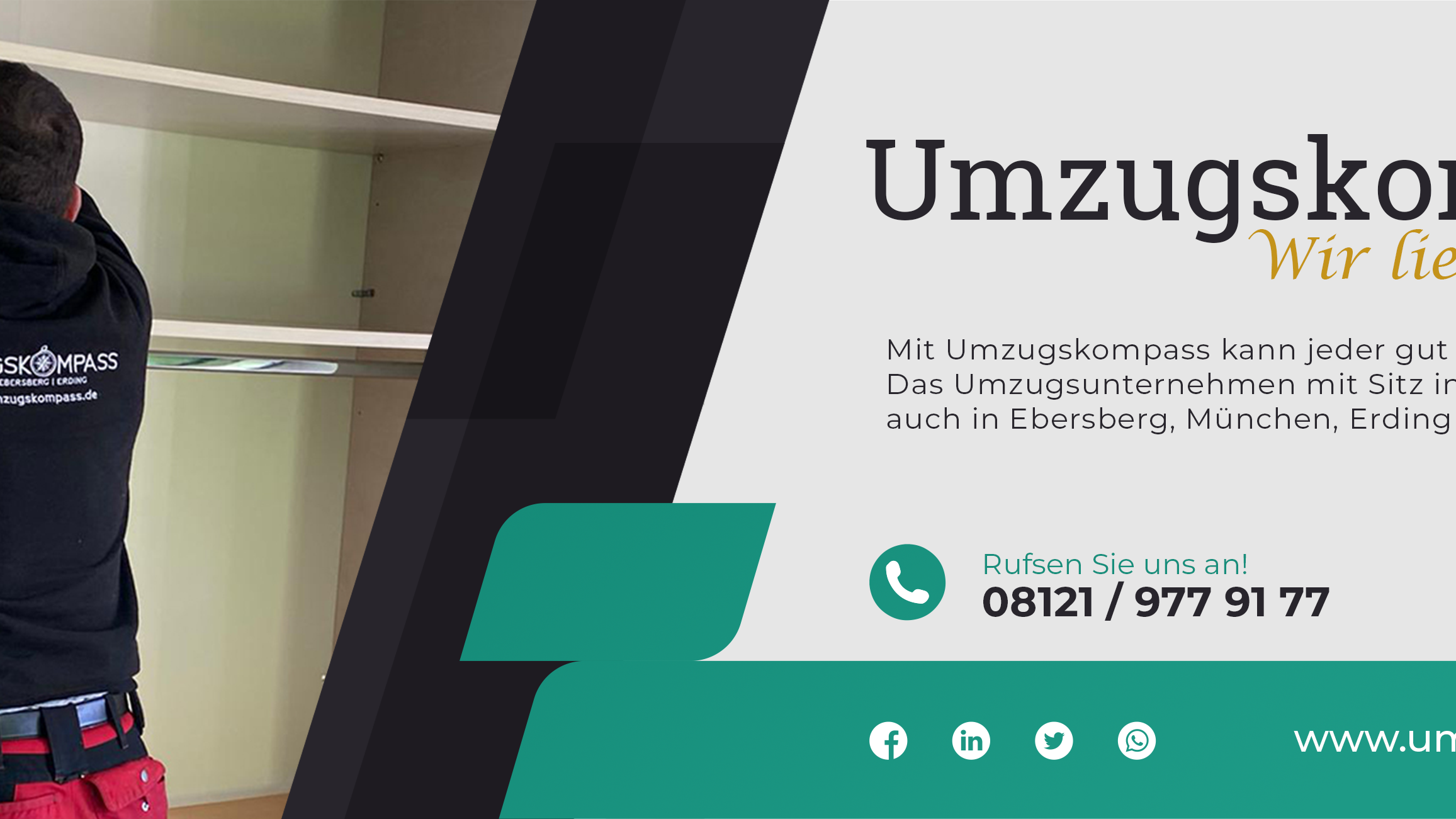 Umzugsfirma Umzugskompass für München, Ebersberg und Erding, Welfenstraße in Poing