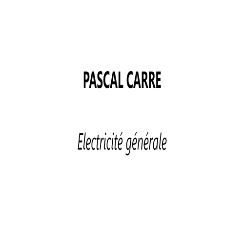 Carre Pascal électricité (production, distribution, fournitures)