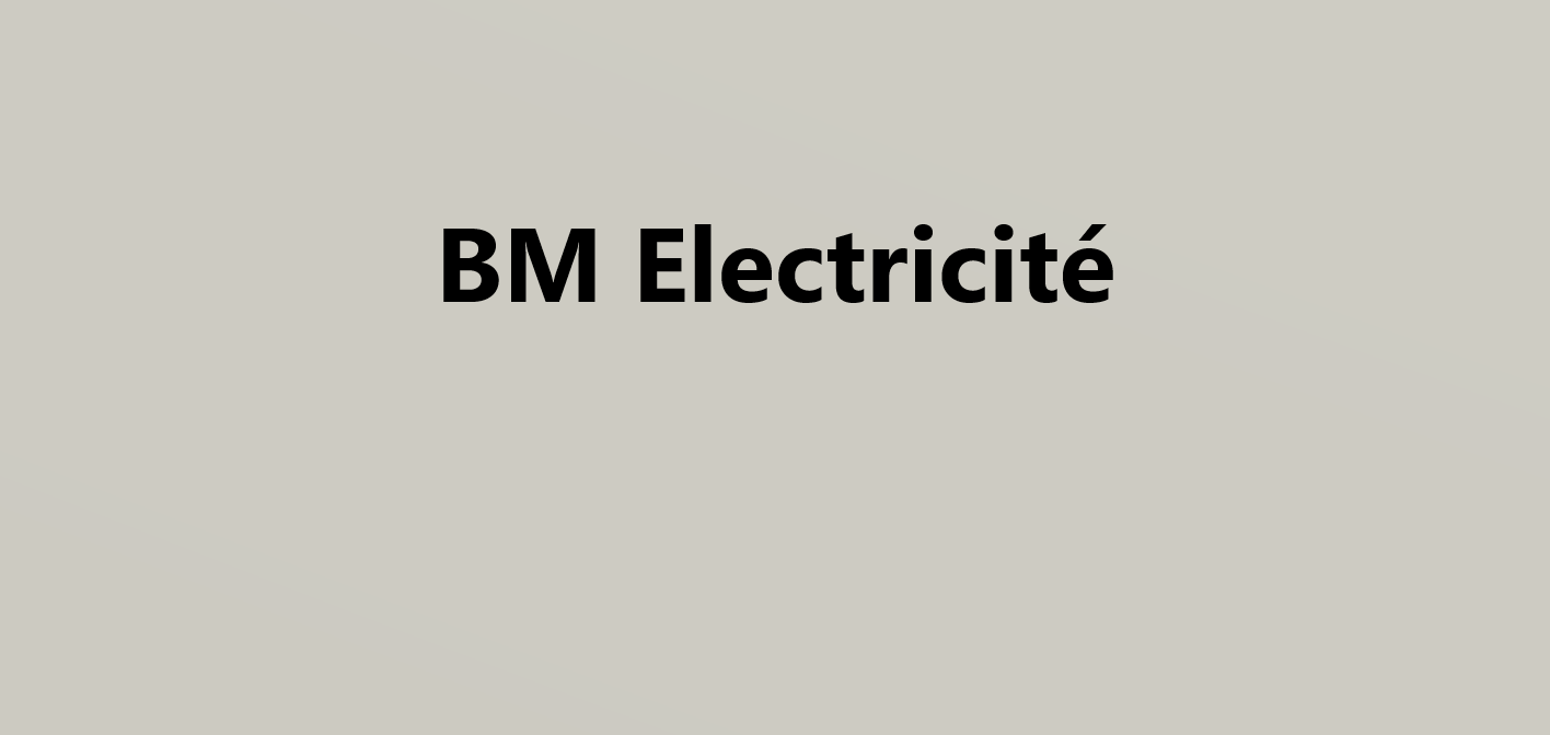 BM Electricité électricité générale (entreprise)
