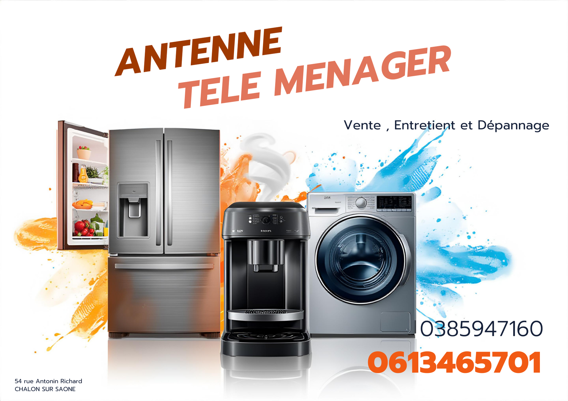 Antenne Télé Ménager dépannage d'électroménager