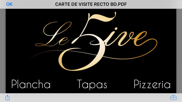 Restaurant Le Five restaurant