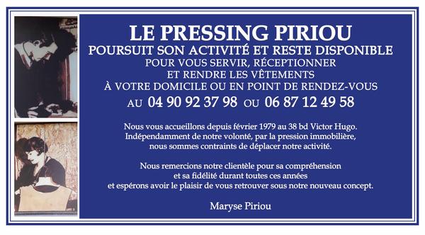 Pressing Piriou blanchisserie pour collectivités