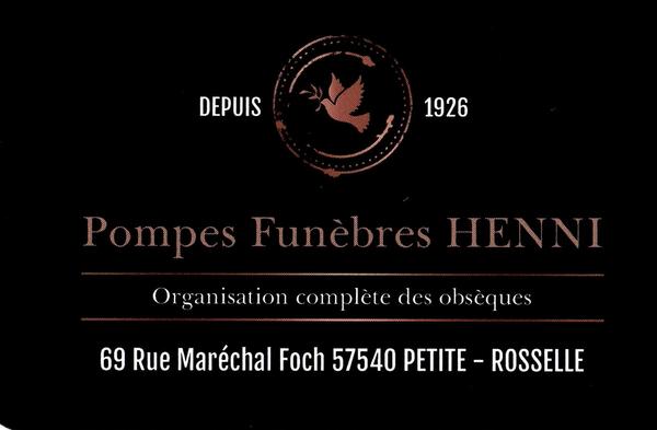 Pompes Funèbres Henni pompes funèbres, inhumation et crémation