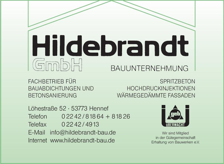Bauunternehmung Hildebrandt GmbH - Bauabdichtungen und Betonsanierung in Hennef (Sieg)