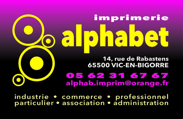 Imprimerie alphabet imprimerie et industrie graphique (matériel, fournitures)