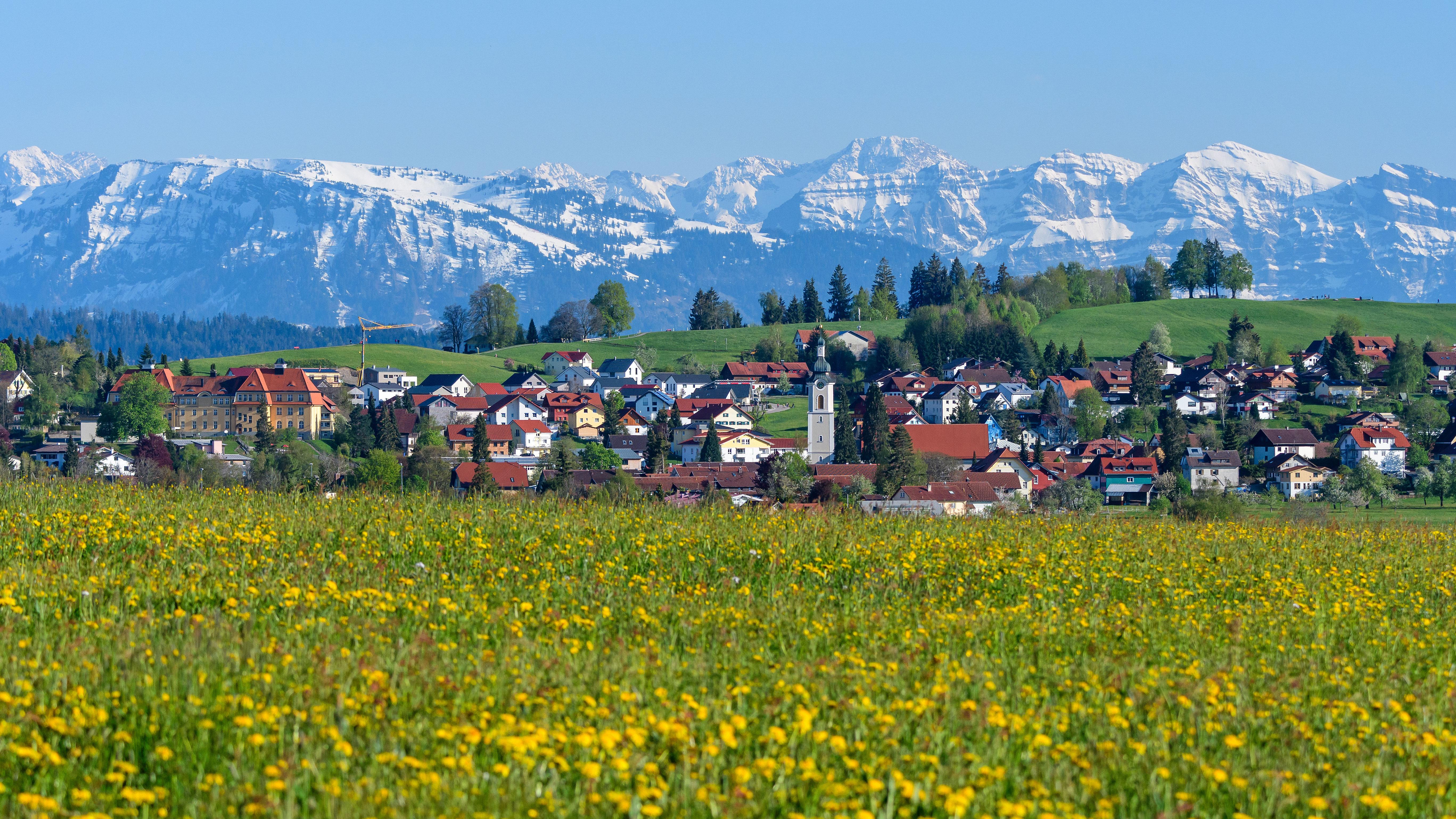 Scheidegg-Tourismus, Rathausplatz in Scheidegg