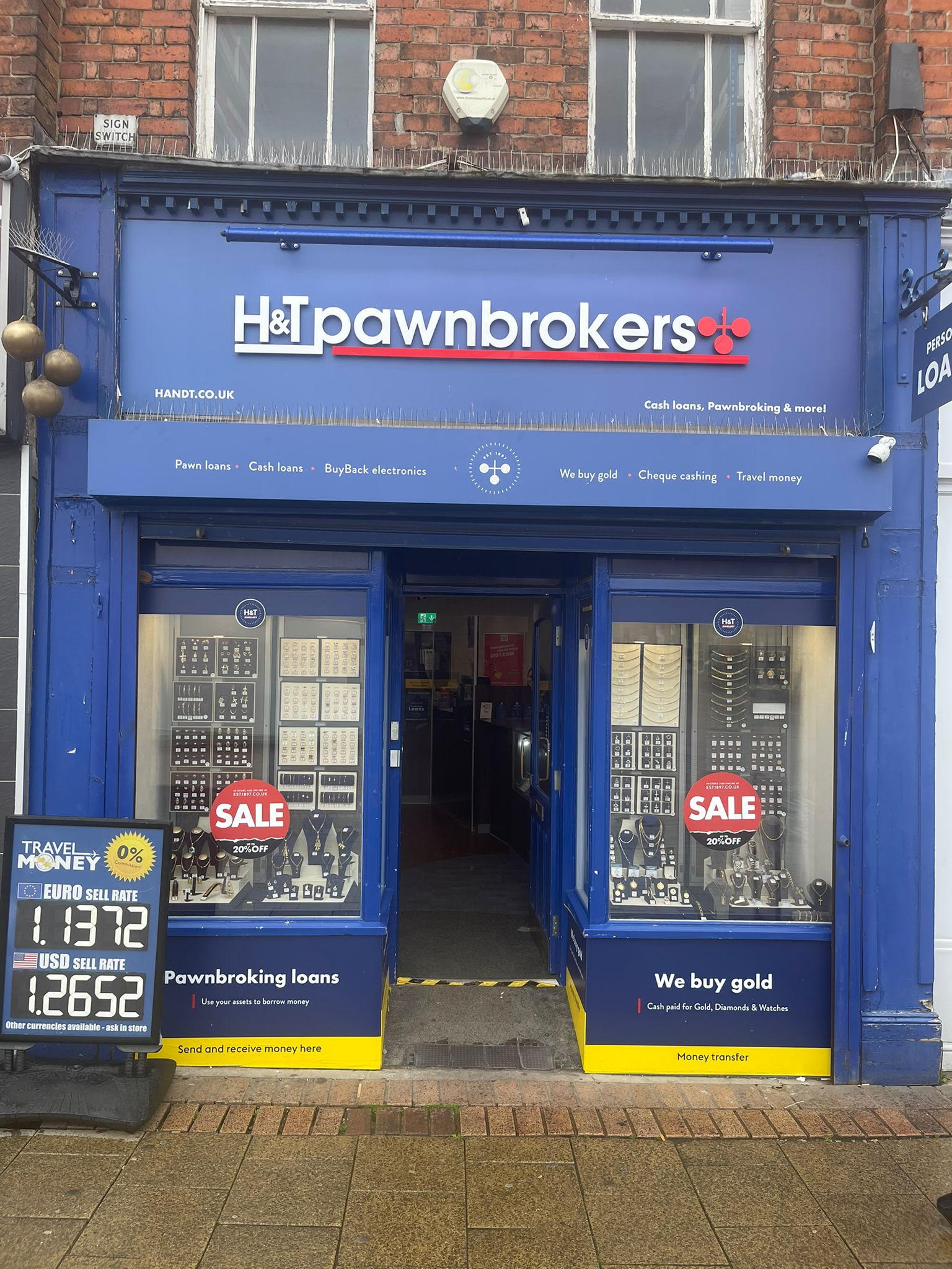 H&T Pawnbrokers Crewe 01270 254888