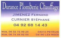 DURANCE PLOMBERIE CHAUFFAGE SARL plombier