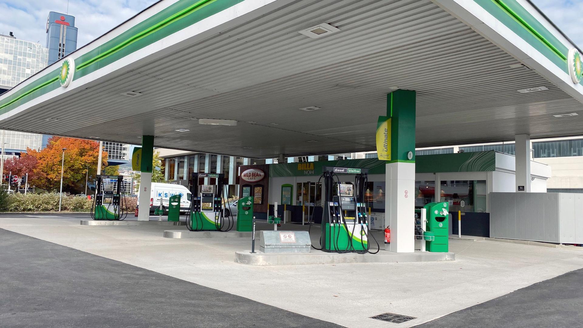 bp, Wildbergstraße in Linz